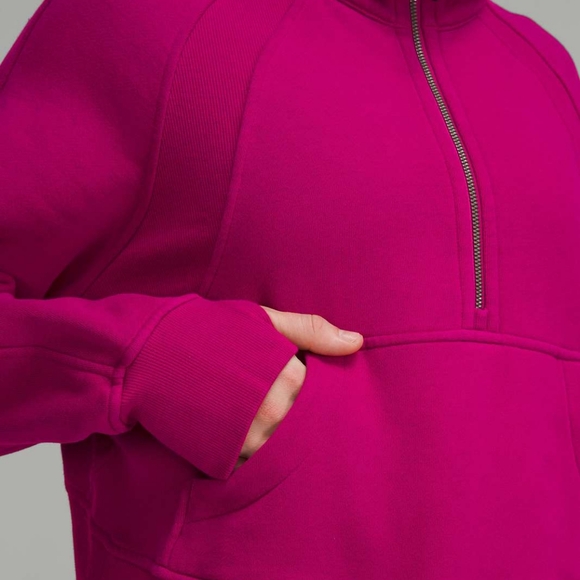 Lululemon Oversized Half-Zip Scuba XS/S Ripened Raspberry - Picture 8 of 8